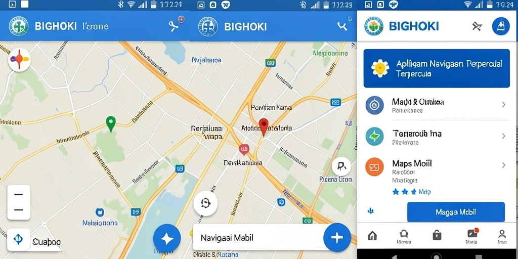 Antarmuka aplikasi BIGHOKI yang sederhana dan informatif.
