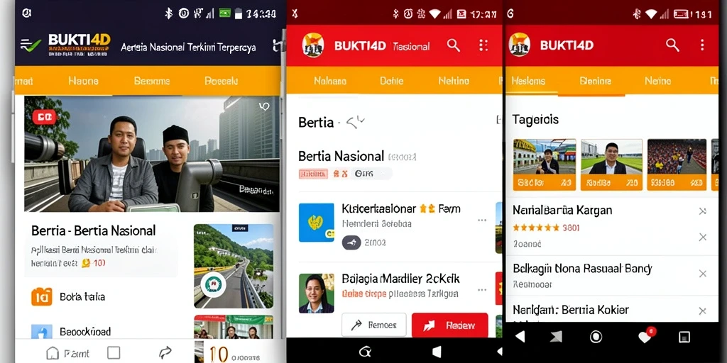 Antarmuka aplikasi BUKTI4D yang modern dan informatif.