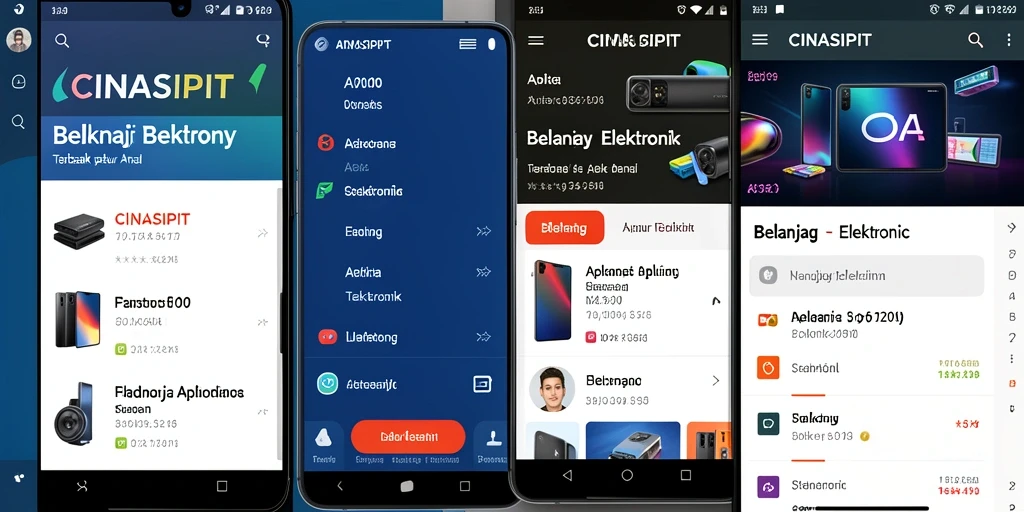 Tampilan antarmuka aplikasi CINASIPIT untuk belanja elektronik.