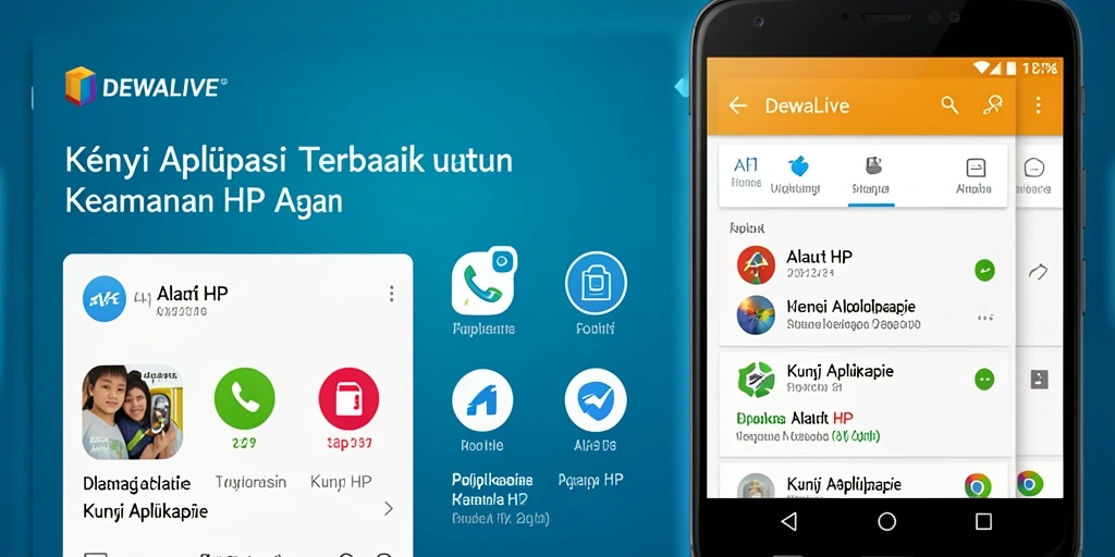Tampilan antarmuka DEWALIVE yang menarik dan mudah digunakan.