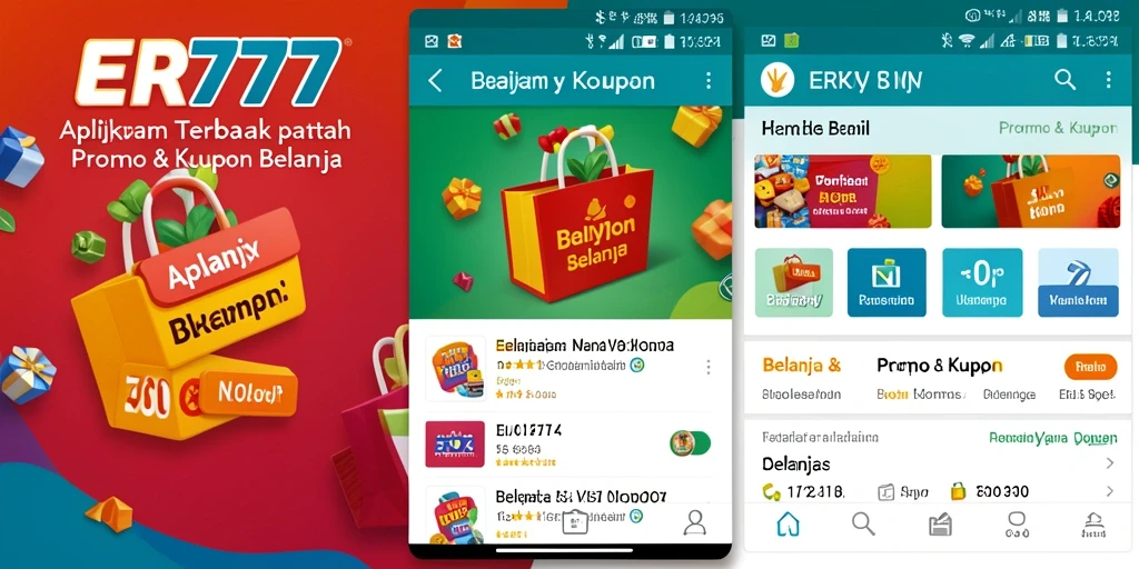 Tampilan antarmuka utama ER777 dengan berbagai promo menarik.