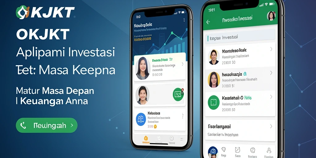 Tampilan antarmuka pengguna aplikasi Investasi OKJKT yang informatif dan mudah dinavigasi.